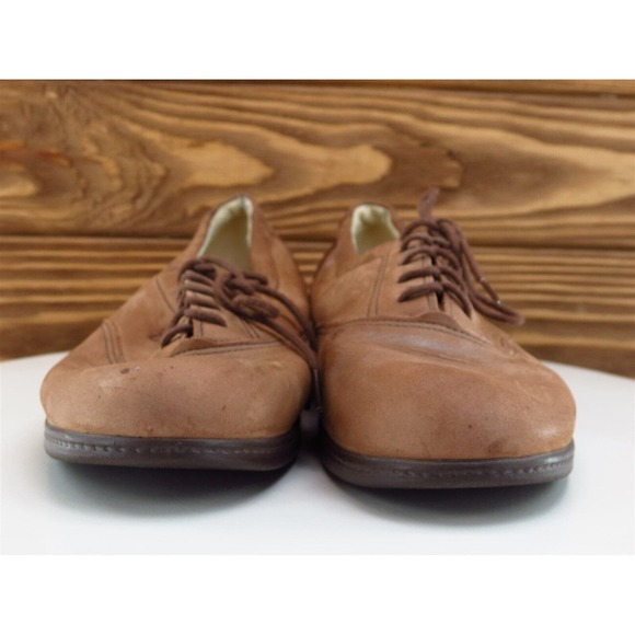 SAS Size 8.5 Oxford‎ Brown Leather Narrow Lace Up Women - Picture 2 of 11